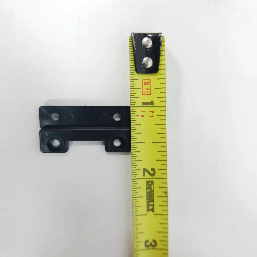 15pc HO Scale Model Train Accessories Black Plastic Brackets Mounting Parts